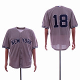 New York Yankees 18 Didi Gregorius Baseball Jersey Gray Fan