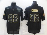 Oakland Raiders 98 Sidney Crosby Football Jersey Legend Salute the black