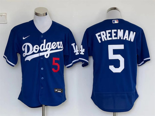 Nike Los Angeles Dodgers 5 Freddie Freeman Baseball Jersey Blue