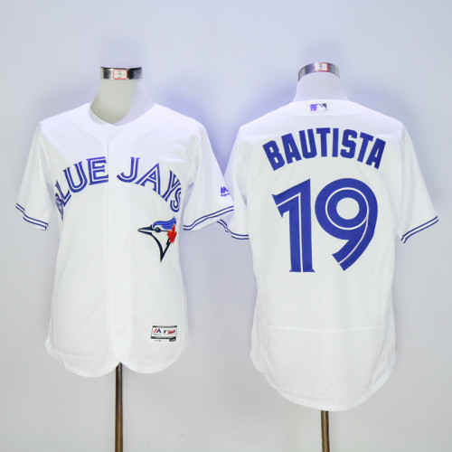 Toronto Blue Jays 19 Jose Bautista Flexbase Baseball Jersey White