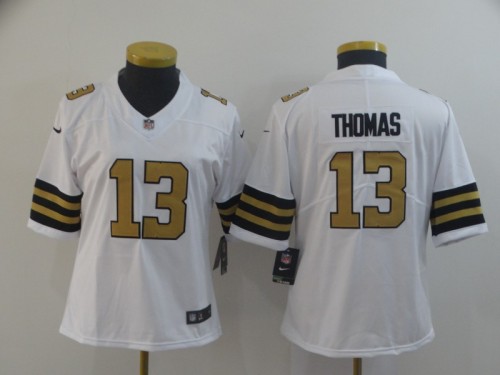 Women New Orleans Saints 13 Michael Thomas Football Jersey Legendary White