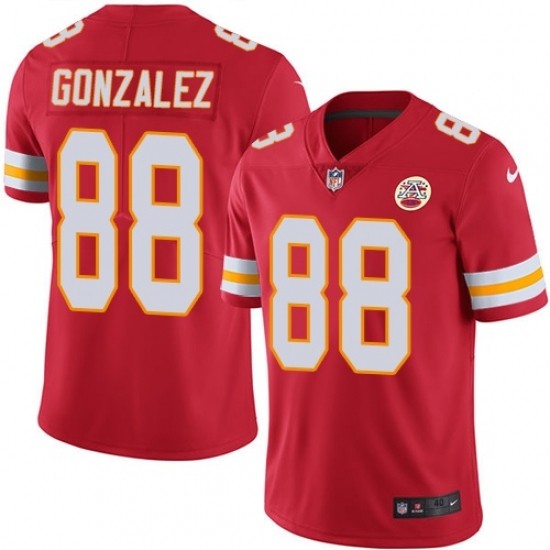 Kansas City Chiefs 88 Tony Gonzalez Football Jersey Legend Red