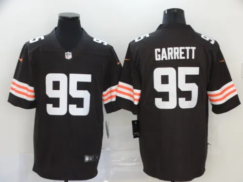 2020 Cleveland Browns 95 Myles Garrett Football Jersey Legend Brown