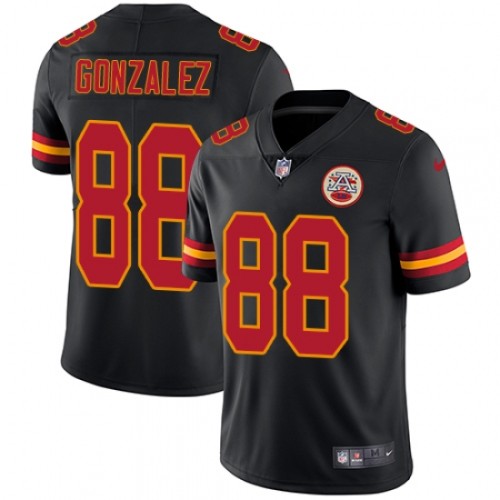 Kansas City Chiefs 88 Tony Gonzalez Football Jersey Legend Black