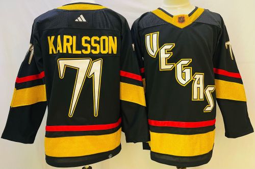 Adidas Vegas Golden Knights 71 William Karlsson Ice Hockey Jersey Black