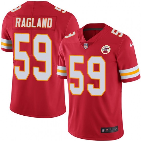 Kansas City Chiefs 59 Reggie Ragland Football Jersey Legend Red