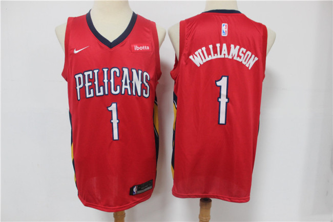 New Orleans Pelicans 1 Winning Williamson Basketball Jersey Red