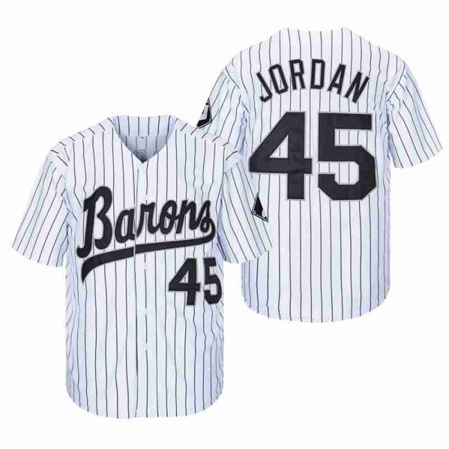 Movie Chicago White Sox 45 Michael Jordan Baseball Jersey White