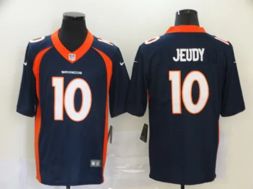 Denver Broncos 10 Jerry Jeudy Football Jersey Legend Navy Blue