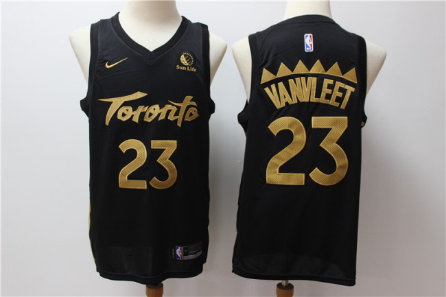 Nike Toronto Raptors 23 Fred VanVleet Basketball Jersey Black City version