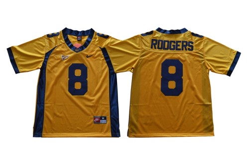 California Golden Bears 8 Aaron Rodgers College Football Jersey Yellow