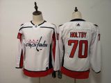 Youth Adidas Classic Washington Capitals 70 Braden Holtby Ice Hockey Jersey White