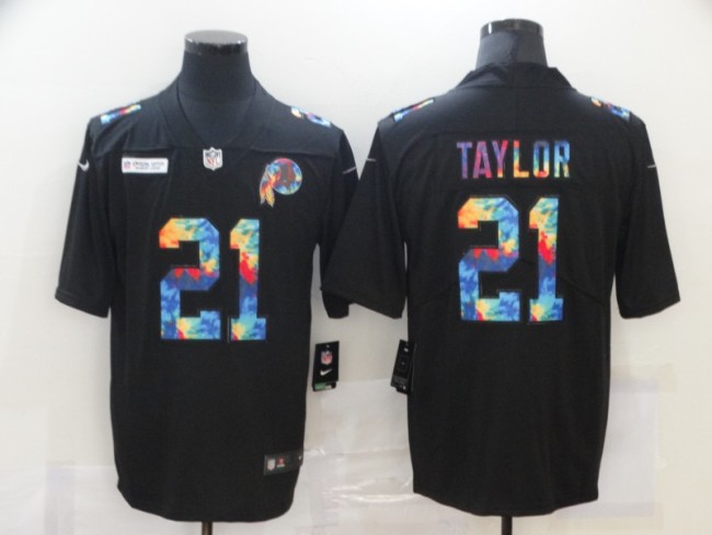 Washington Redskins 21 Sean Taylor Football Jersey Legend Rainbow Edition
