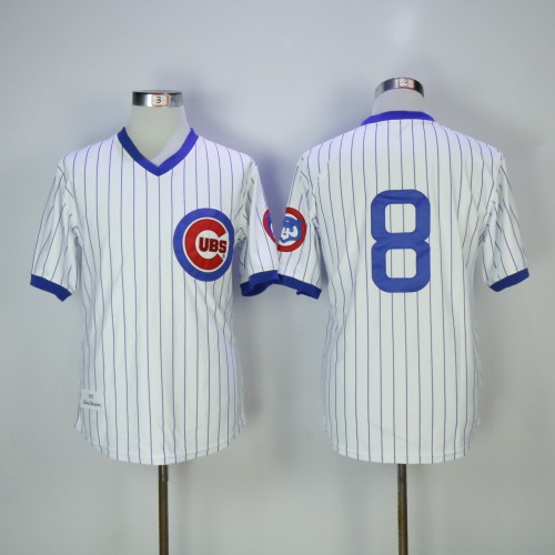 Chicago Cubs 8 Andre Dawson Baseball Jersey White Retro