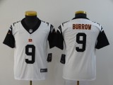 Youth Cincinnati Bengals 9 Joe Burrow Football Jersey Legend White