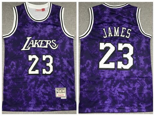Los Angeles Lakers 23 LeBron James Basketball Jersey Constellation version