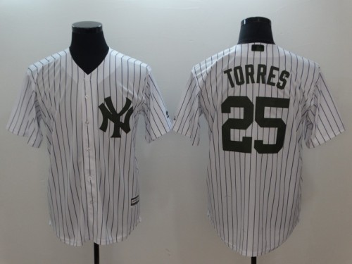 2018 independent Edition New York Yankees 25 Gleyber Torrese Baseball Jersey White Fan