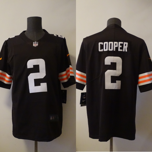 Cleveland Browns 2 Amari Cooper Football Jersey Legendary Brown