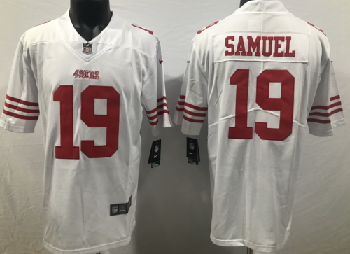 San Francisco 49ers 19 Deebo Samuel Football Jersey Legend White