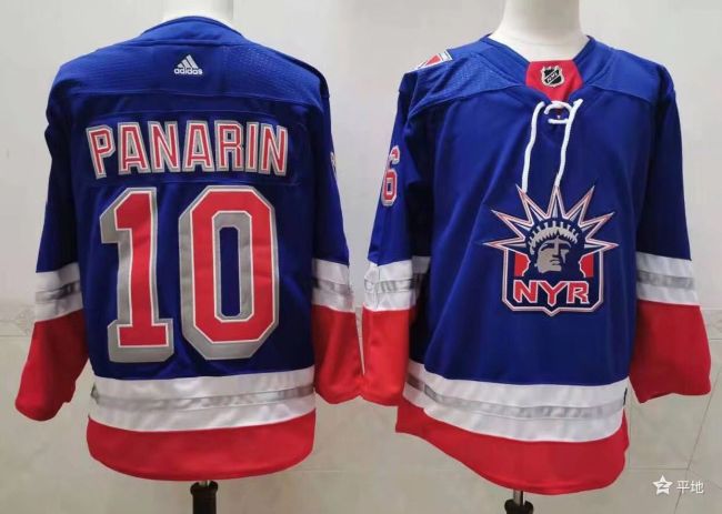 Adidas New York Rangers 10 Artemi Panarin Ice Hockey Jersey Blue