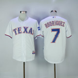 Texas Rangers 7 Ivan Rodriguez Baseball Jersey White