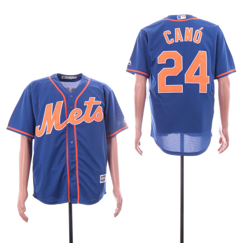 New York Mets 24 Robinson Canó Baseball Jersey Blue Fans
