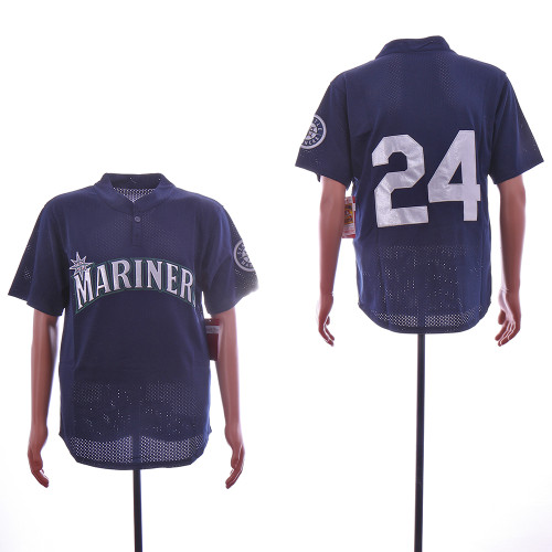 Milwaukee Brewers 24 Ben Oglivie Baseball Jersey Navy Blue Retro