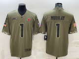 Arizona Cardinals 1 Kyler Murray Football Jersey salute