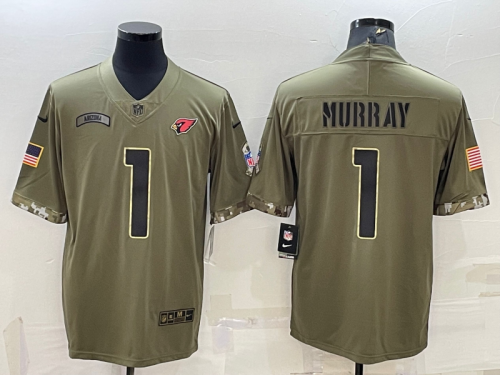 Arizona Cardinals 1 Kyler Murray Football Jersey salute