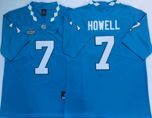 North Carolina 7 Sam Howell Limited College Basketball Jersey Blue