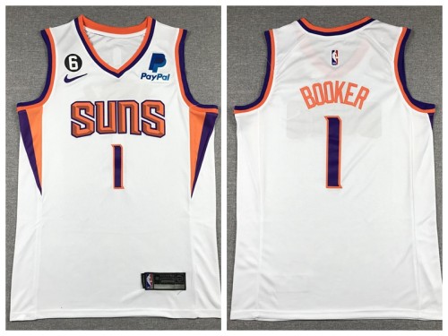 Nike Feinikesi suns 1 Devin Booker Basketball Jersey White