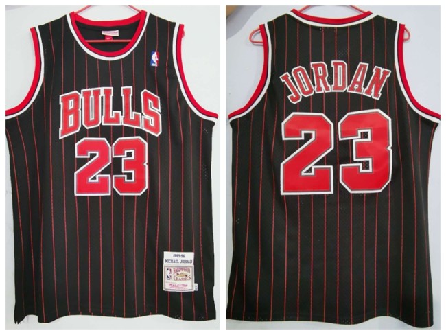 Chicago Bulls 23 Michael Jordan Basketball Jersey Black Retro