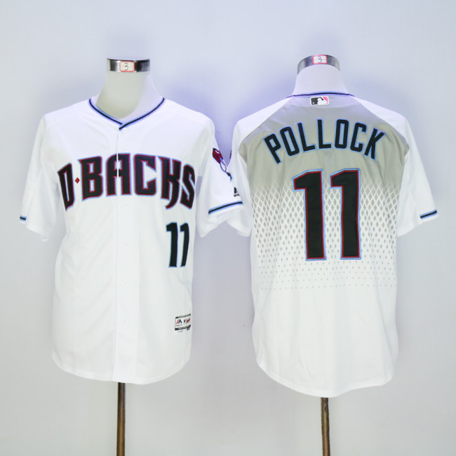 Arizona Diamondbacks 11 A. J. Pollock Baseball Jersey White