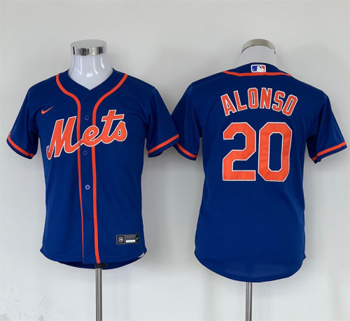 Youth Nike New York Mets 20 Pete Alonso Baseball Jersey Blue