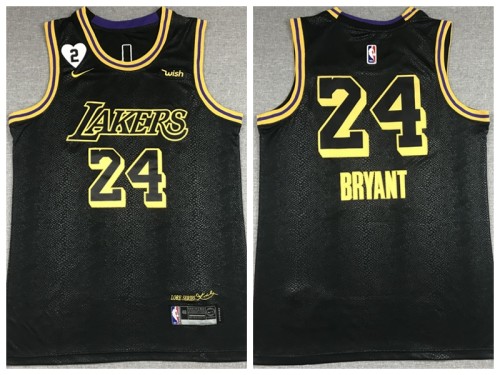 Nike Los Angeles Lakers 24 Kobe Bryant Basketball Jersey Black city edition