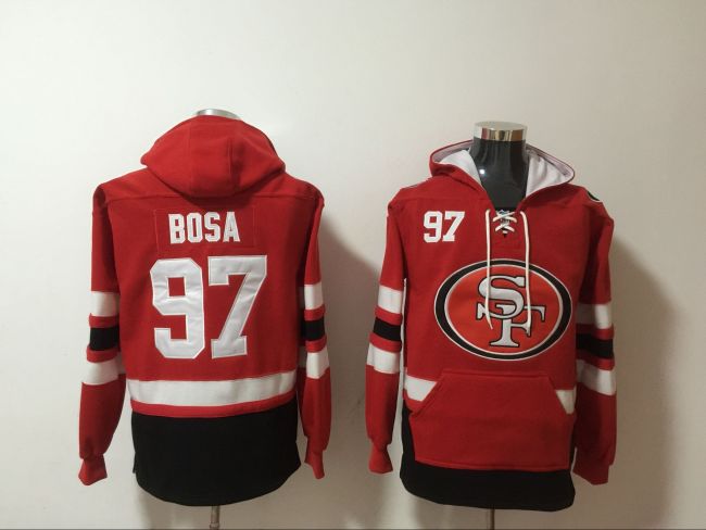 San Francisco 49ers 97 Nick Bosa Hoodies Football Jersey Red
