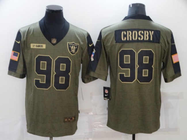 Oakland Raiders 98 Sidney Crosby Football Jersey New salute