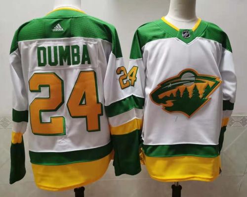 Adidas Minnesota Wild 24 Matt Dumba Ice Hockey Jersey White