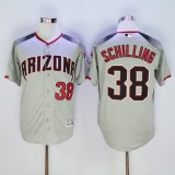 Arizona Diamondbacks 38 Curt Schilling Baseball Jersey Gray