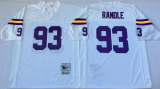 Minnesota Vikings 93 John Randle Football Jersey White Retro