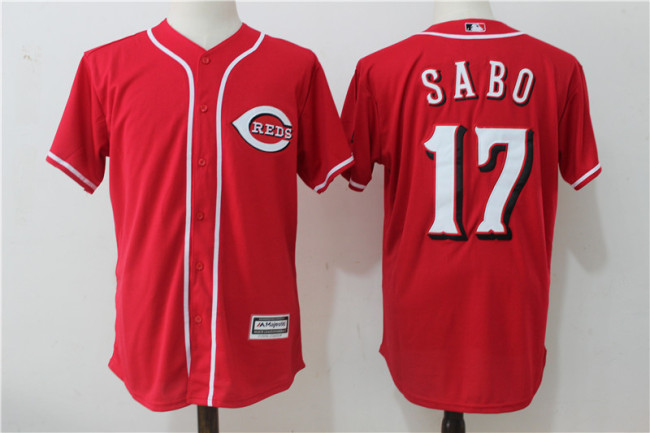 Cincinnati Reds 17 Chris Sabo Baseball Jersey Red Fans