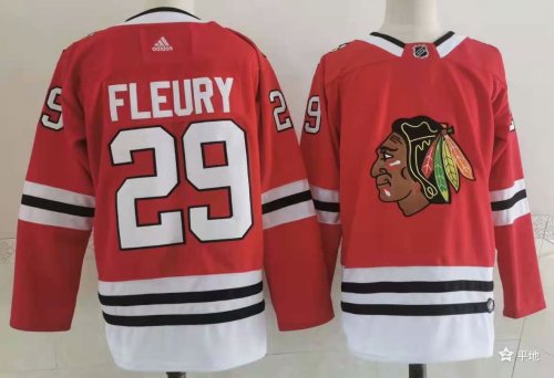 Adidas Chicago Blackhawks 29 Marc-Andre Fleury Ice Hockey Jersey Red