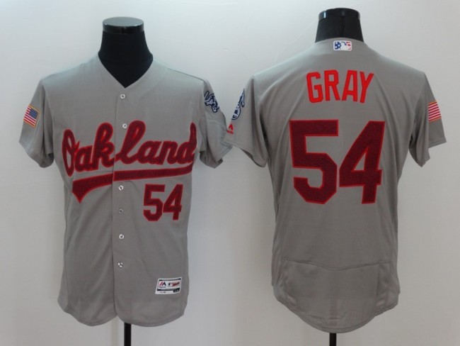 Oakland Athletics 54 Sonny Gray Flexbase Baseball Jersey Gray