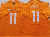 Tennessee Volunteers 11 Jalin Hyatt Coolege Football Jersey Orange