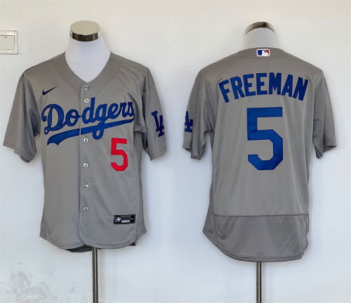 Nike Los Angeles Dodgers 5 Freddie Freeman Baseball Jersey Gary