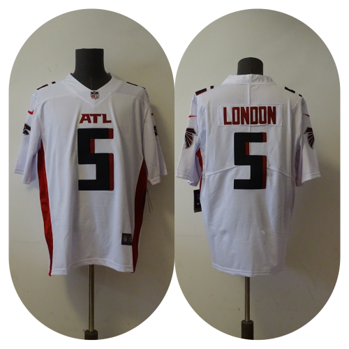Atlanta Falcons 5 Drake London Football Jersey Legend White
