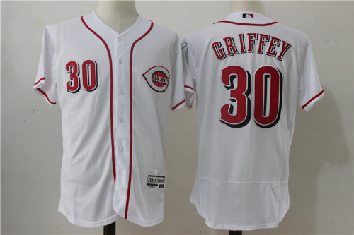 Cincinnati Reds 30 ken griffey jr Flexbase Baseball Jersey White