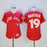 Toronto Blue Jays 19 Jose Bautista Flexbase Baseball Jersey Red