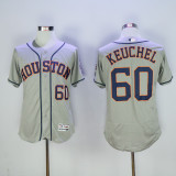 Houston Astros 60 Dallas Keuchell FlexBase Baseball Jersey Gray