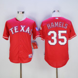 Texas Rangers 35 Cole Hamels Baseball Jersey Red